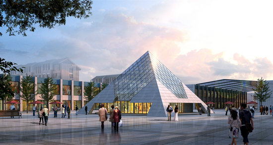 个旧金字塔网架