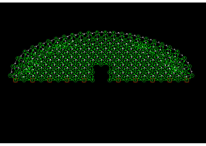 个旧锡林浩特91跨，1000米长干煤棚网架设计